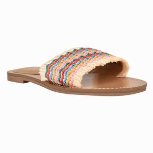 Nine West Cammie Flat Slippers Blauw/Beige/Oranje Nederland | BNJ-574906